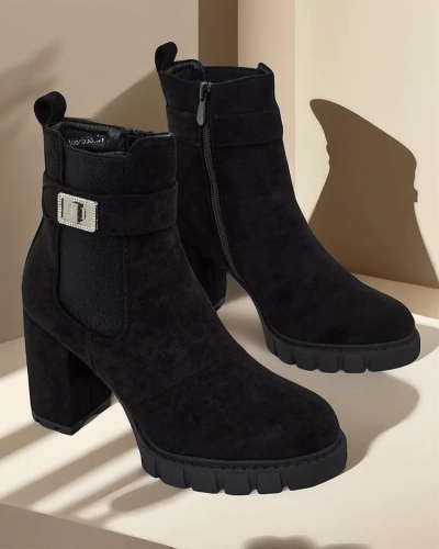 Royalfashion Sieviešu bloka papēža ķizilkājas Zienīgs