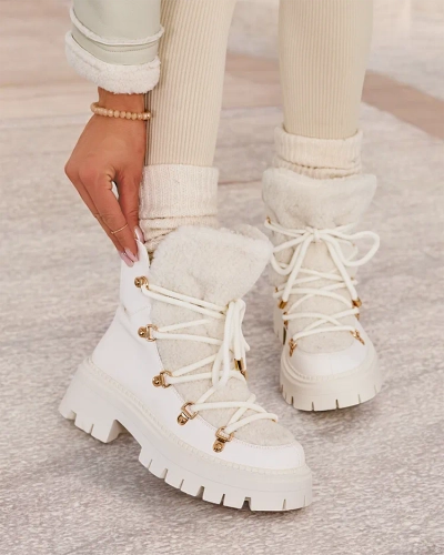 Royalfashion Lozin sieviešu sniega zābaki ar mežģīnēm