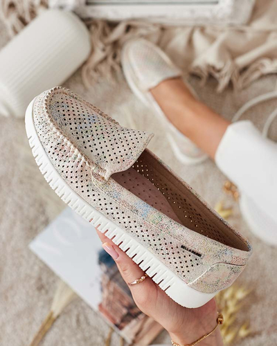 Royalfashion Sieviešu ažūra mokasīni Nafis