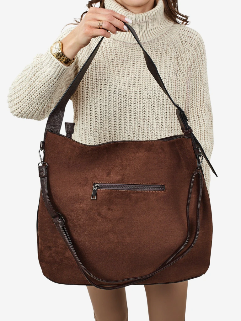 Женская сумка-шоппер из эко-замши Donenn