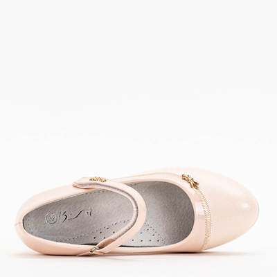 Beige girls' Turicela ballerina platform shoes -