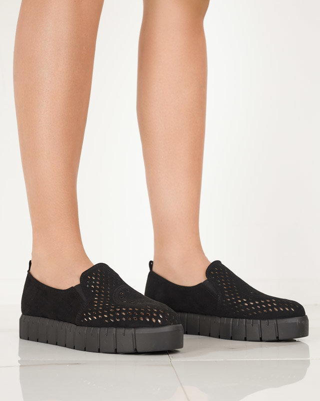 Women's black openwork shoes Ihalmi - Footwear