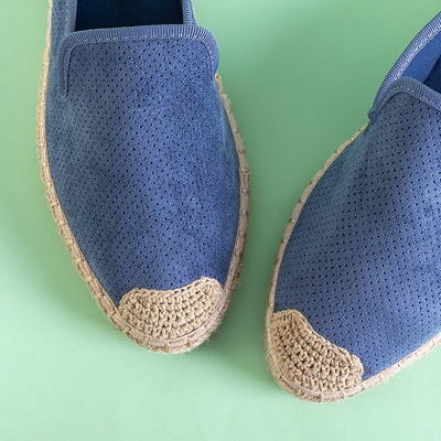 Women's flip-flops in blue Courine - Footwear