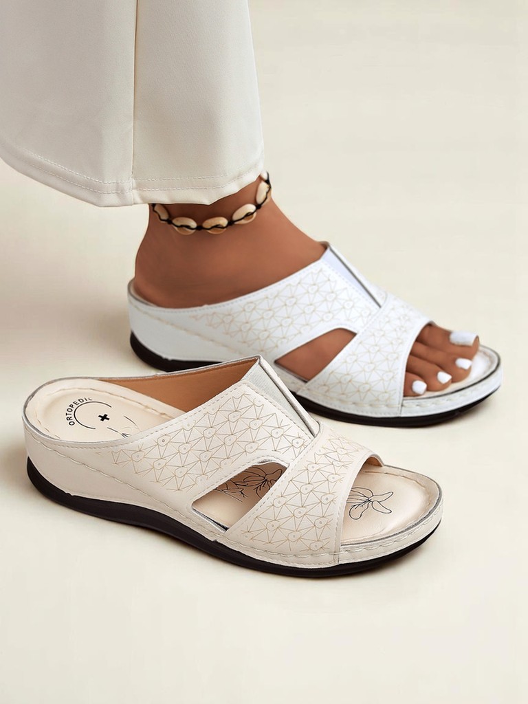 Royalfashion Damskie klapki na grubszej podeszwie Nova Step