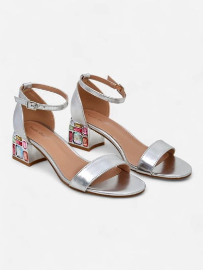 Royalfashion Women's sandals with decorative heels Ballou