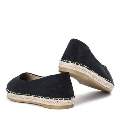 OUTLET Czarne espadryle Mellow - Obuwie