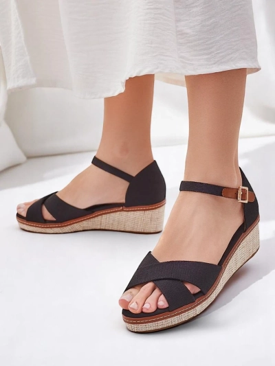 Royalfashion Women's Open Toe Wedge Sandals Terrific