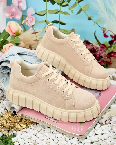 Royalfashion Women's sports shoes on platform moon