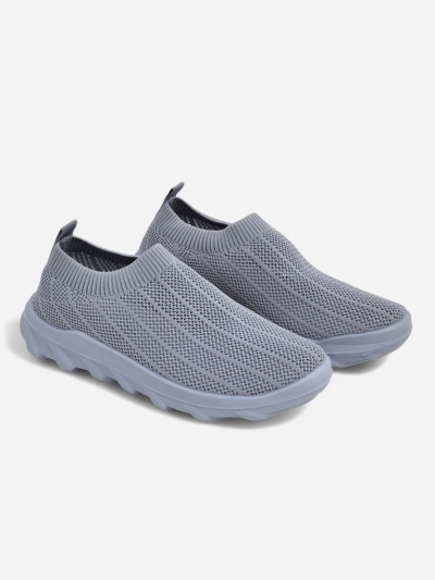 Sneakers da donna grigio tortora Silvana - comode scarpe slip-on per la città