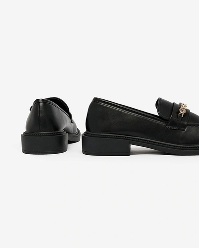 Royalfashion Лакированные женские мокасины черного цвета Kerifi