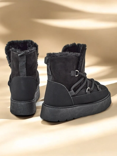Royalfashion Women's lace-up snow boots Liloz