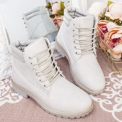 Szare trapery damskie Sytta - Obuwie