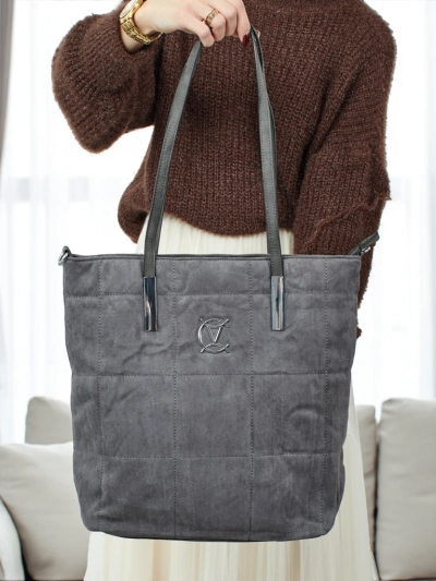 Dāmu shopper soma Caryenne no eko zamšādas