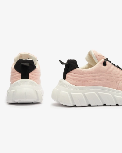 Light pink women's fabric sports shoes Riotay- Footwear