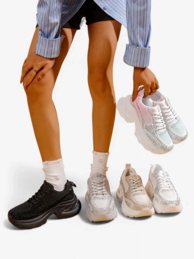 Royalfashion Sieviešu sporta kedas ar rhinestones Bloss