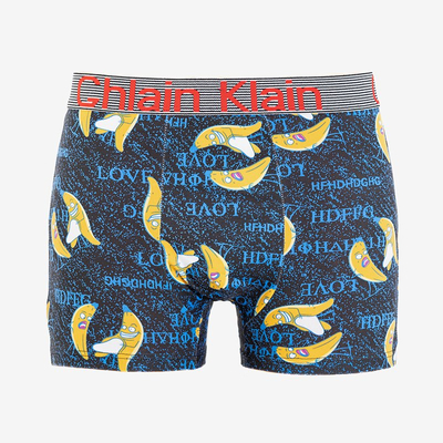 Men's black boxer shorts with bananas - Underwear