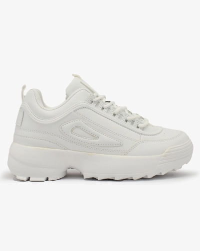 Royalfashion White Women's Active Motion Platform Sports Shoes