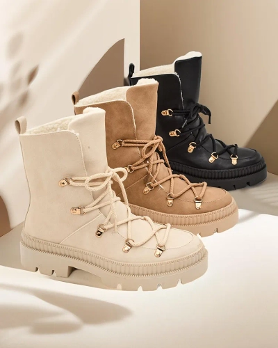Royalfashion Women's lace-up snow boots Lorii
