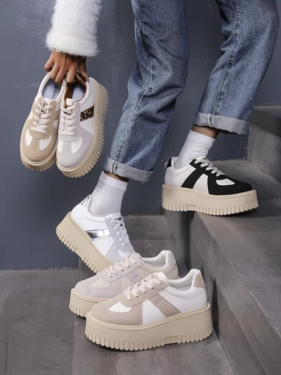 Royalfashion Women's Platform Sneakers Venusoe