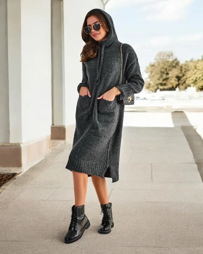 Royalfashion Women's long sweater dress