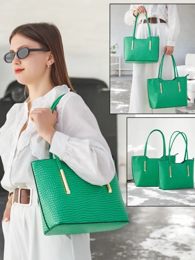 Royalfashion Двухсторонняя женская сумка из лакированной кожи с тиснением
