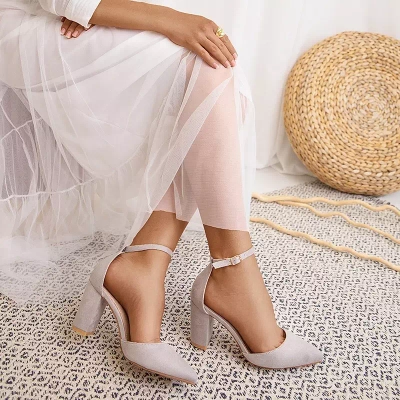 OUTLET Women's pumps in gray Luxuriance - Shoes