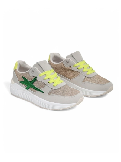 Royalfashion Women's Sneakers with Glitter Avenues