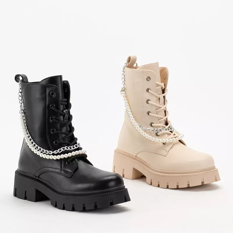 OUTLET Кремовые женские сумки с цепочкой и жемчугом Агсива - Обувь