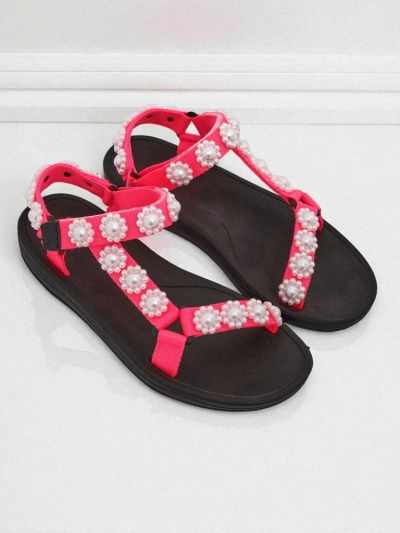 Livia Rosa Sandals – Comfortable Royalfashion Women's Sandals with Pearl Rhinestones