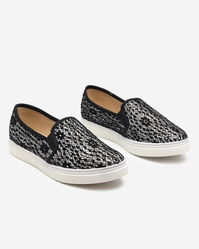 Black women's slip-on shoes Bifana - Footwear