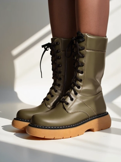 Royalfashion Women's worker boots Megie