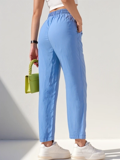 Royalfashion Прямые женские тканевые брюки 7/8