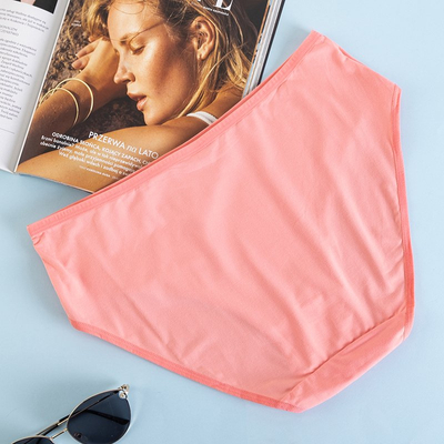 Light pink women's panties PLUS SIZE panties - Underwear