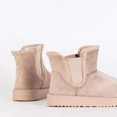 Beige women's snow boots Gavi - Footwear