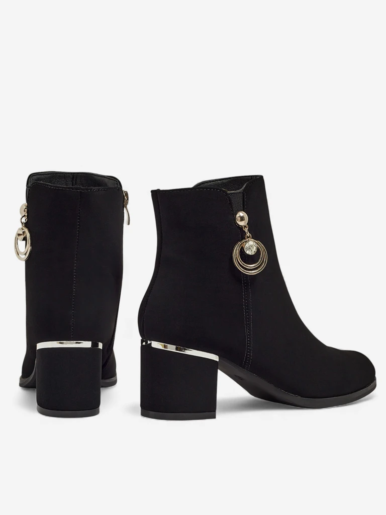 Женские ботильоны Norevaya из экокожи на каблуке-столбике