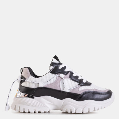White and black women's sports shoes Wiluna - Footwear