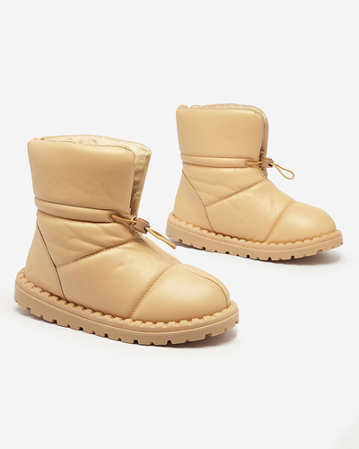 Royalfashion Sieviešu slips-on sniega zābaki brūnā krāsā Nevonsisia