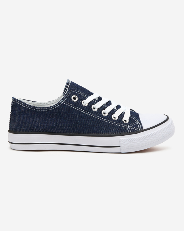 OUTLET Navy blue women's sneakers a'la jeans Shah - Footwear