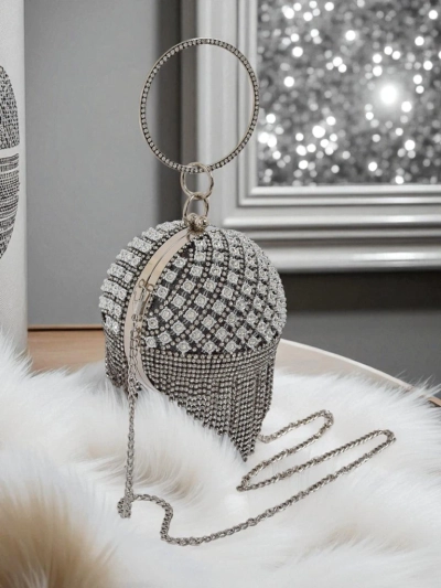 Royalfashion Женская сумочка шар с цирконами Velora Bloom