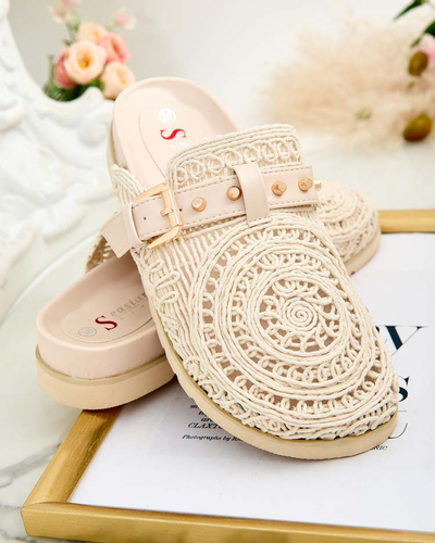 Royalfashion Women's flip-flops with embroidery Leronip