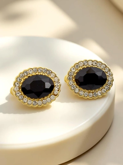 Royalfashion Женские клипсы с кристаллом и фианитами