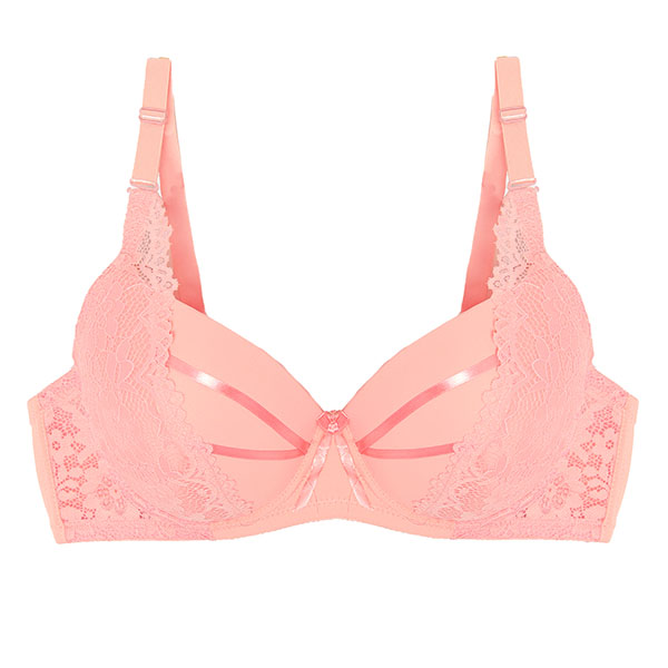 Розовый бюстгальтер на подкладке - Нижнее белье