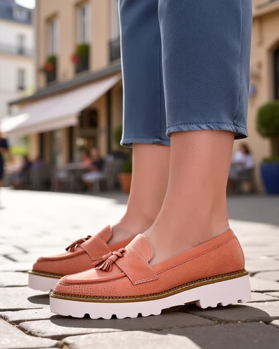 Royalfashion Atvērtu darbu sieviešu mokasīni Esiobb