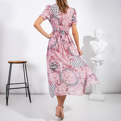 Pink women's maxi dress - Clothing