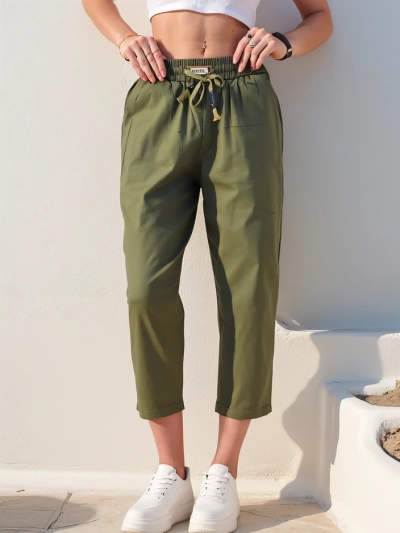 Royalfashion Straight women's fabric trousers 7/8