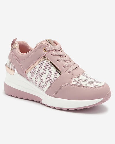 Pink Women's Sneakers with Hidden Anchor Qasvy- Footwear