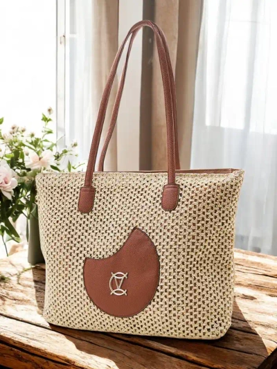 Royalfashion Large straw women's summer bag