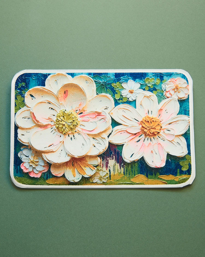 Royalfashion Krāsains paklājs ar ziediem 40x60