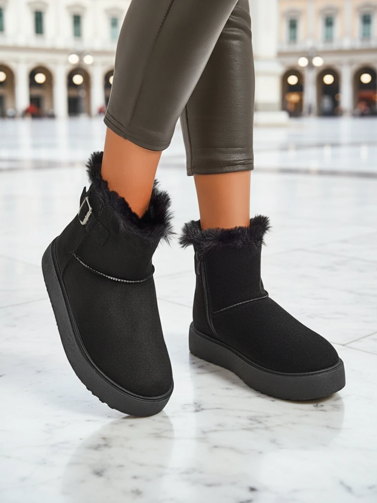 Royalfashion Īsi sieviešu a'la sniega zābaki Winter Crest