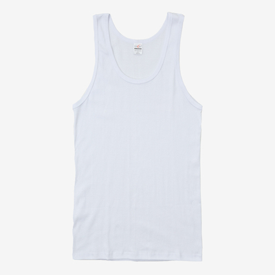 Men's White Sleeveless T-Shirt - Clothing